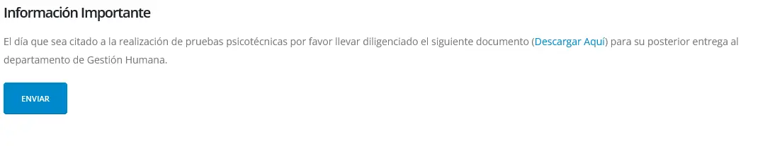 Informacion importante